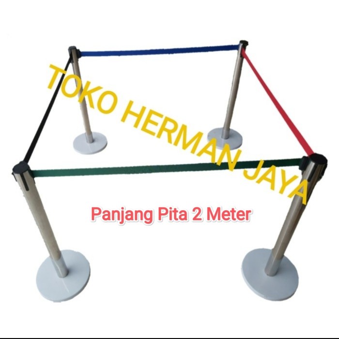 

Terlaris Tiang Pembatas Tiang Antrian Stainless Pita