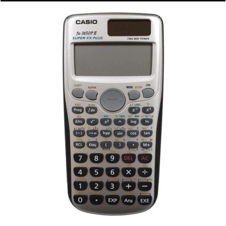 

CASIO KALKULATOR ILMIAH FX 3650 PII SCIENTIFIC PROGRAMMABLE