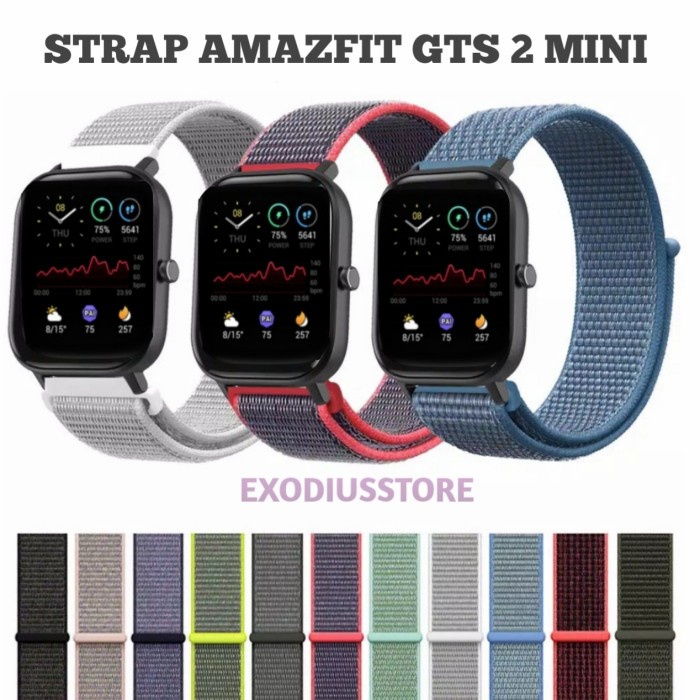 AMAZFIT GTS 2 MINI~STRAP NYLON~TALI JAM GTS 2 MINI