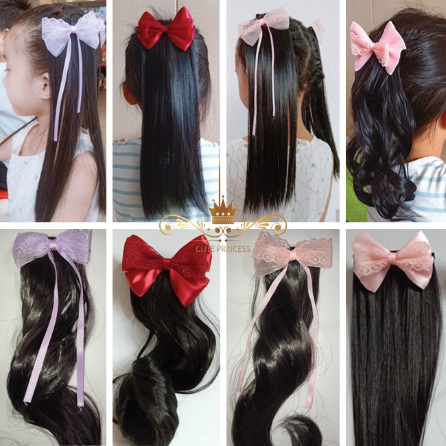 YU8 Wik Ponitail Extension untuk Anak Style Pendek - Rambut Palsu Anak Model Ekor Kuda