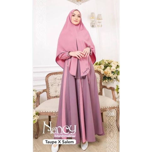 [INAYA] NANCY MARSMALLOW SET GAMIS KHIMAR DEWASA