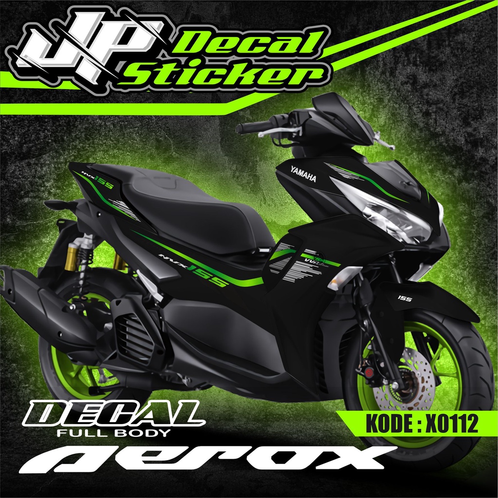 DECAL FULL BODY AEROX NEW SIMPLE STYLISH SUDAH LAMINASI PREMIUM DECAL SIAP TEMPEL