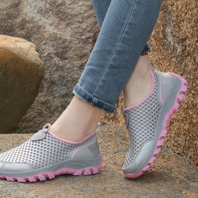 Terkini FOKU Sepatu Sneakers Wanita Terbaru Sepatu Olahraga Wanita Hiking Shoes Bernapas Non-Slip ⁑u