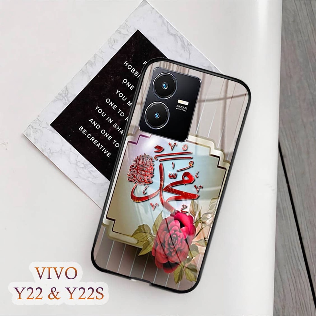 Softcase Glass Kaca VIVO Y22 & Y22S - Casing HP VIVO Y22 & Y22S [ S85 ].