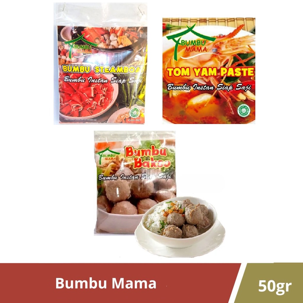 

Bumbu Mama Steamboat Tomyam Bakso Bumbu Instan Siap Saji