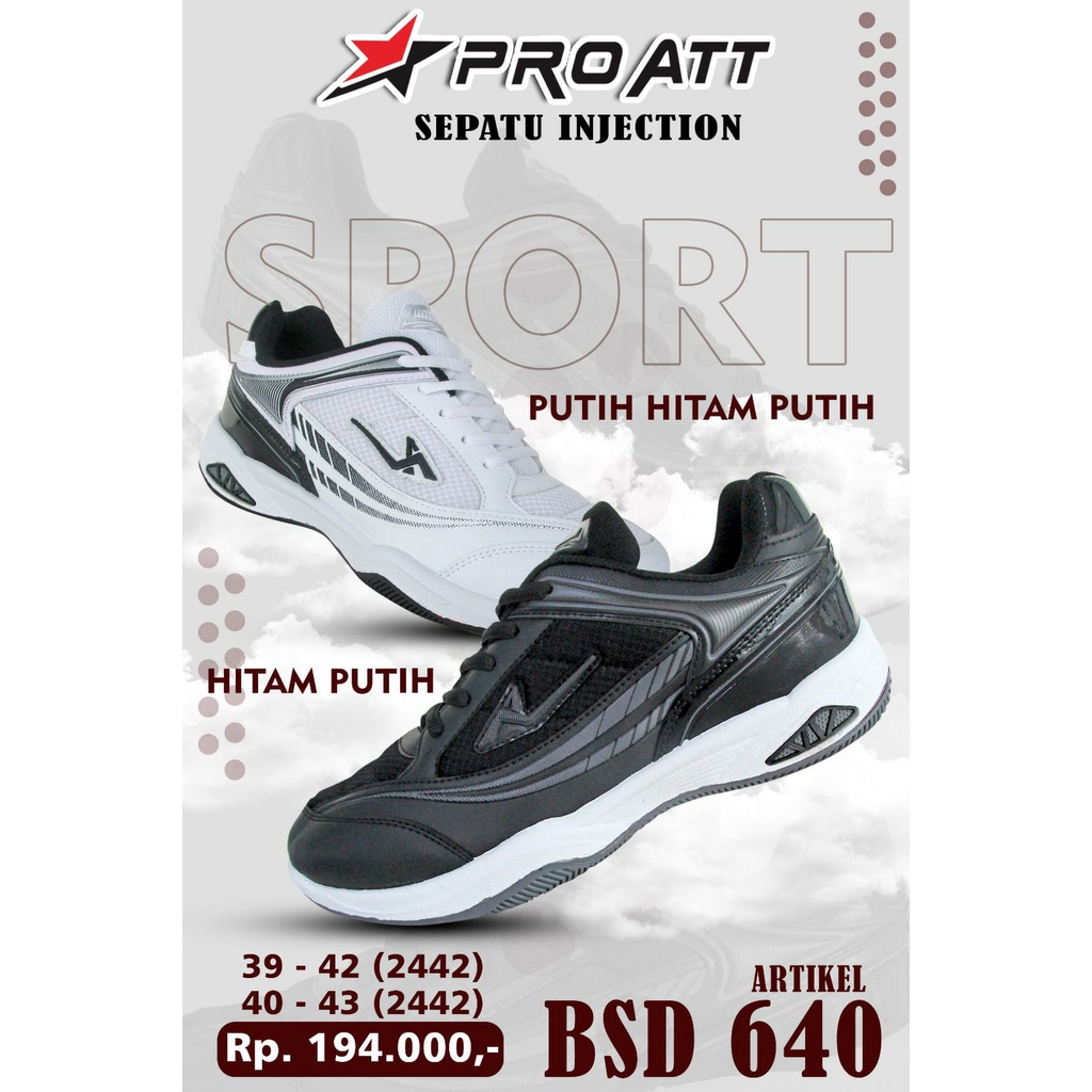 PRO ATT BSD 640 440 - sepatu sneakers olahraga original / sepatu pro att pria ori