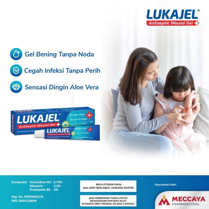 Lukajel 10 Gr - Gel Antiseptik Untuk Pengobatan Luka