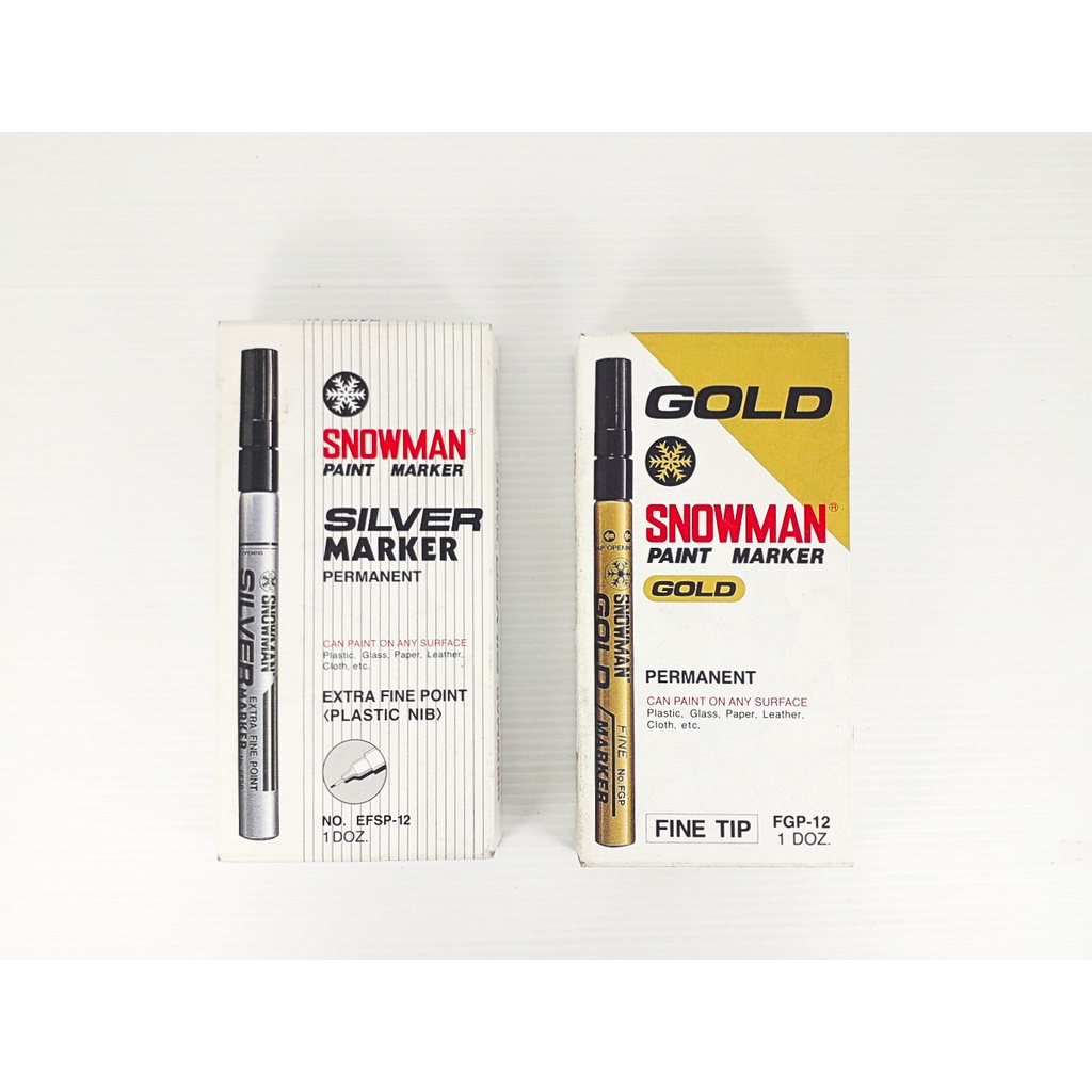 

Paint Marker SNOWMAN Gold/Silver EFSP-12/FGP-12 (0251703)/(0251705)
