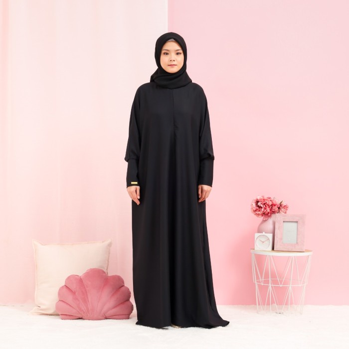 Gamis Parayu - Abaya basic Amira | Abaya turkey | Abaya polos | Abaya Parayu - Hitam, S(Q3U9) PREMIU