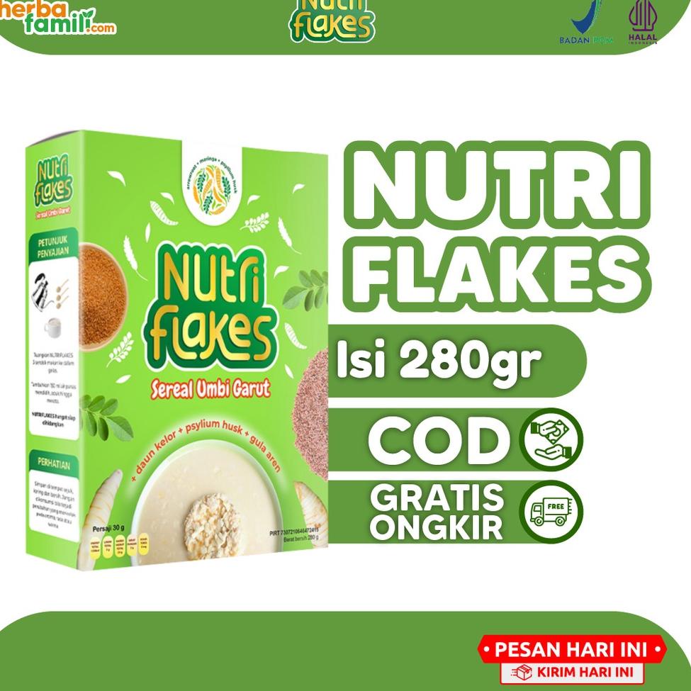 

GROSIR Nutriflakes Sereal Umbi Garut Untuk Asam Lambung Gerd Maag Mag Diet Turunkan Berat Badan Original !!!