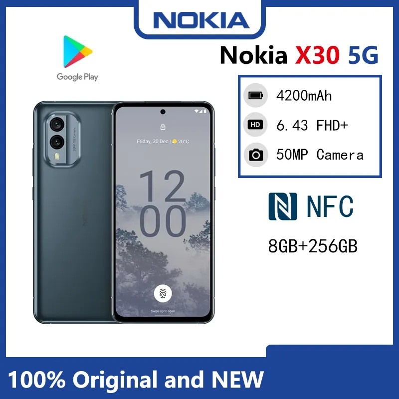 SMARTPHONE NOKIA X30 5G GLOBAL VERSI ANDROID RAM 8GB ROM 256GB NFC