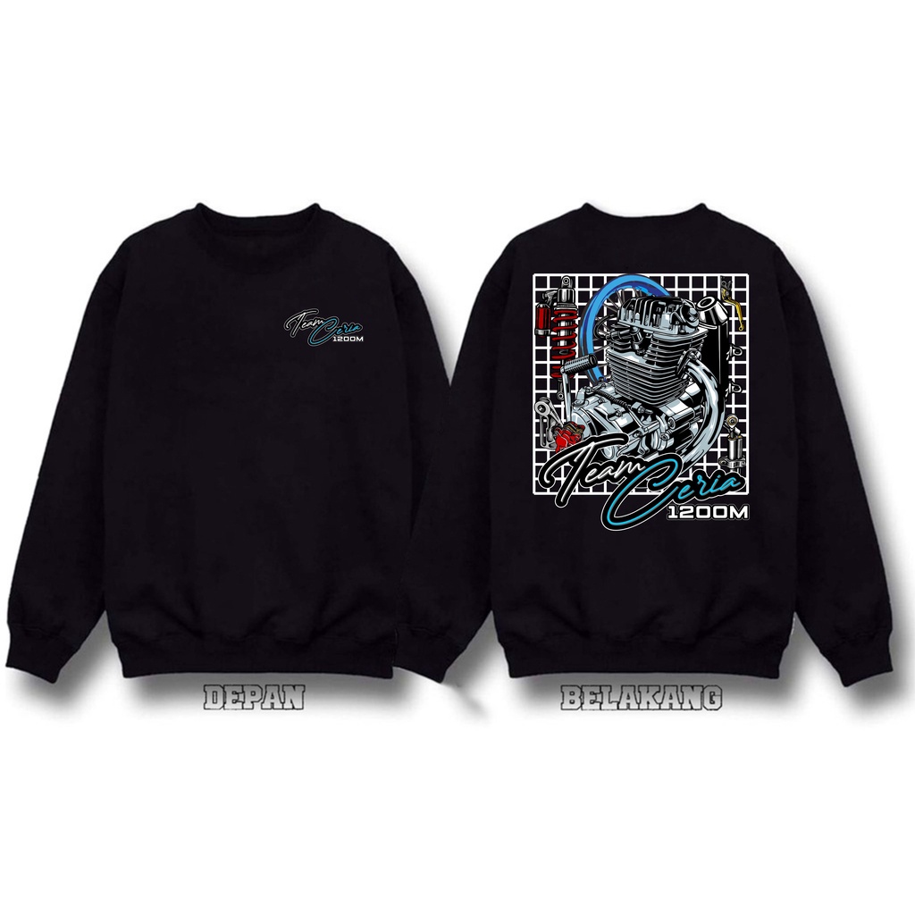 JAKET SWEATER HEREX TEAM CERIA 1200M BIG SIZE JUMBO