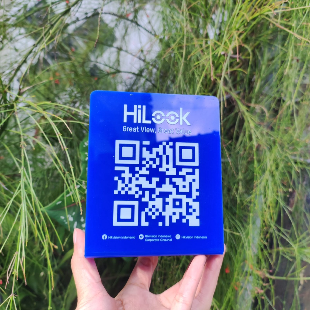 STANDING BARCODE AKRILIK A6 2MM PRINT UV WARNA CUSTOME ACRYLIC