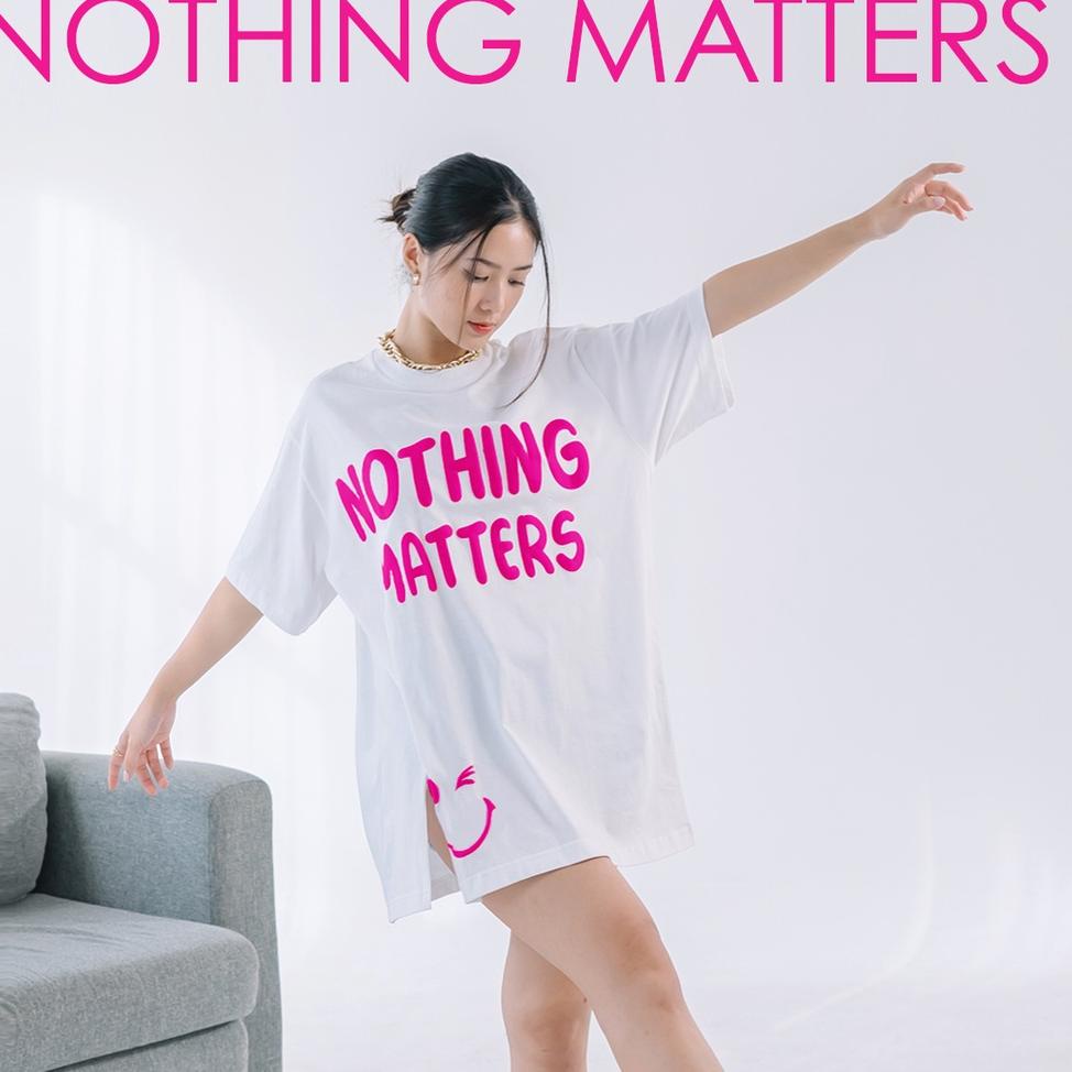 TERMURAH Nomitee's Nothing Matters Oversize Tshirt Wanita Lengan Pendek