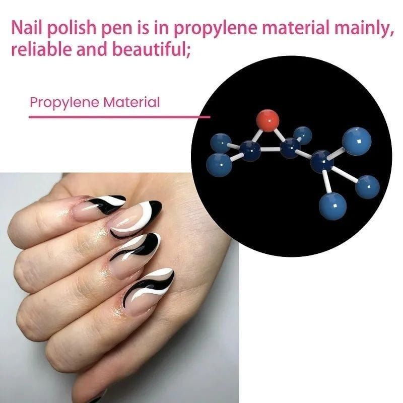 8 Pcs/Set Nail Art Graffiti Pen for Nail Painting  / NAIL ART PAINTING / Waterproof Nail Polish pen bpj