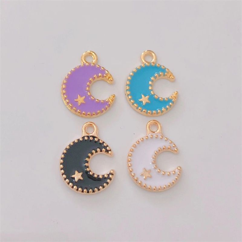 Charm Enamel Epoxy Bulan (1pcs)