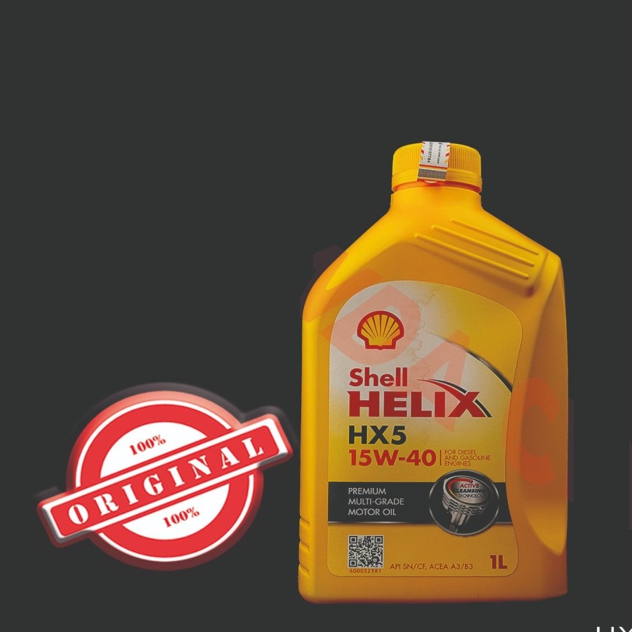 Aveiro shop - oli shell helix hx5 152-40 1liter 100% original oli shell helix hx5 15w-40 1 liter asl
