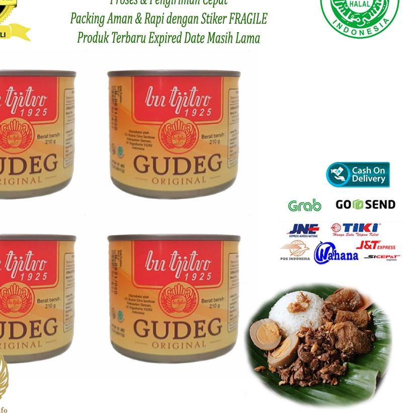 

➸ Gudeg Kaleng Bu Tjitro Original Paket Hemat Special Promo - Isi 4Pcs ➶