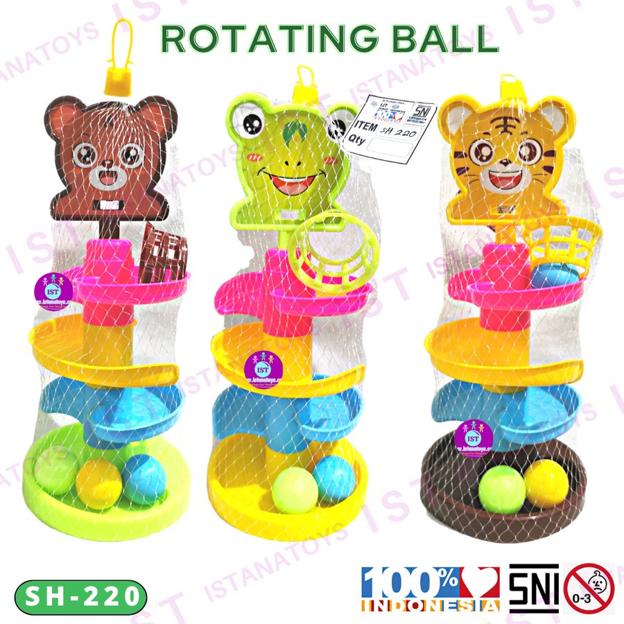 Mainan Anak Rolling Ball SH220 -Rotating Bola Seluncuran