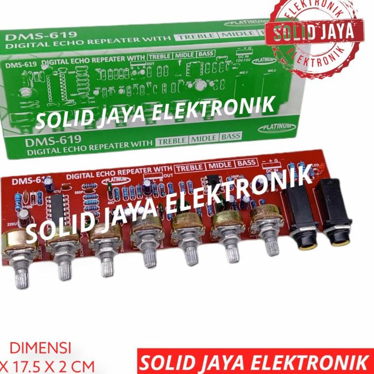 ♛ KIT DIGITAL ECHO REPEATER PLUS TREABLE MIDLE MIDDLE BASS MIC KARAOKE PREAMP PRE AMP PRE-AMP MICROP