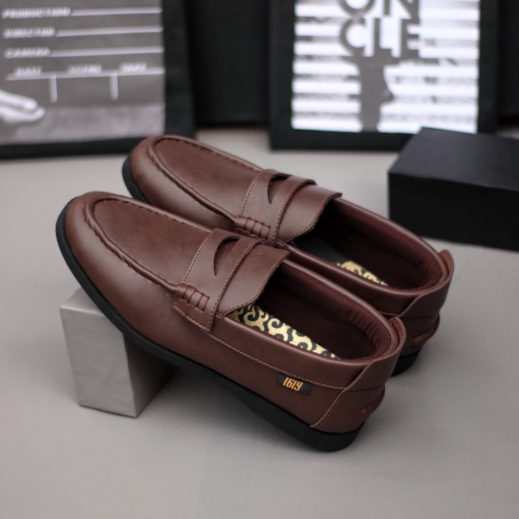 SEPATU PANTOPEL FORMAL PRIA KULIT ASLI ORIGINAL FASHION KERJA KANTOR TRANDY SLIP ON LOAFER PRIA KASUAL CASUAL KULIAH KONDANGAN