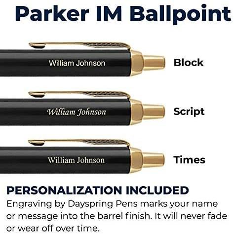 

Parker IM Black Gold Trim Ballpoint Pen