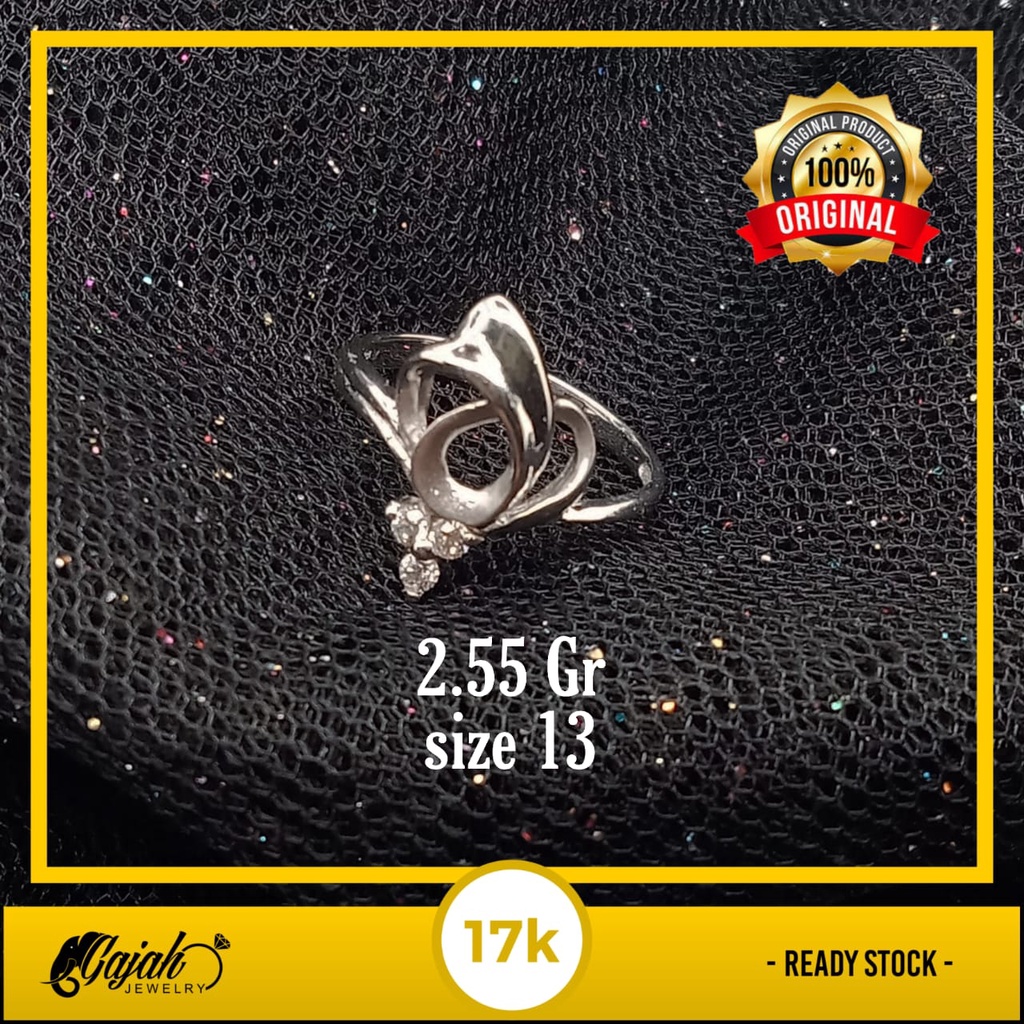 Cincin Emas 17K - 2.55 Gr Kadar 750 - 4341