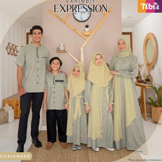 Sarimbit Nibras EXPRESSION Coriander / Sarimbit Keluarga Terbaru 2022
