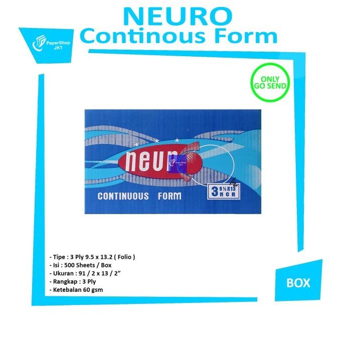 

Khusus Gosend Continous Form 91/2 X 13/2 3 Ply (Folio) Kertas Komputer