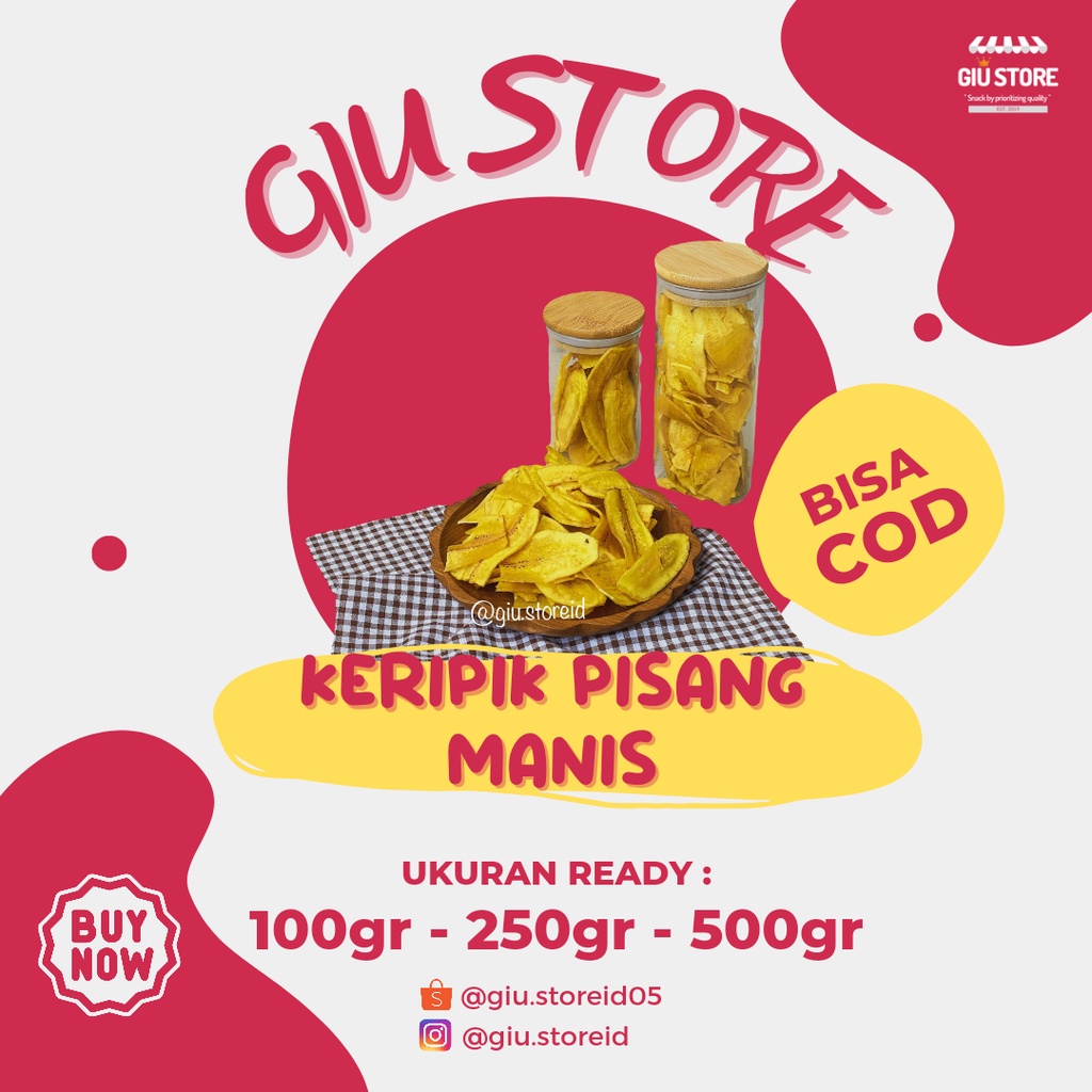 

KERIPIK PISANG MANIS / ASIN / CARAMEL @250GR & 500GR