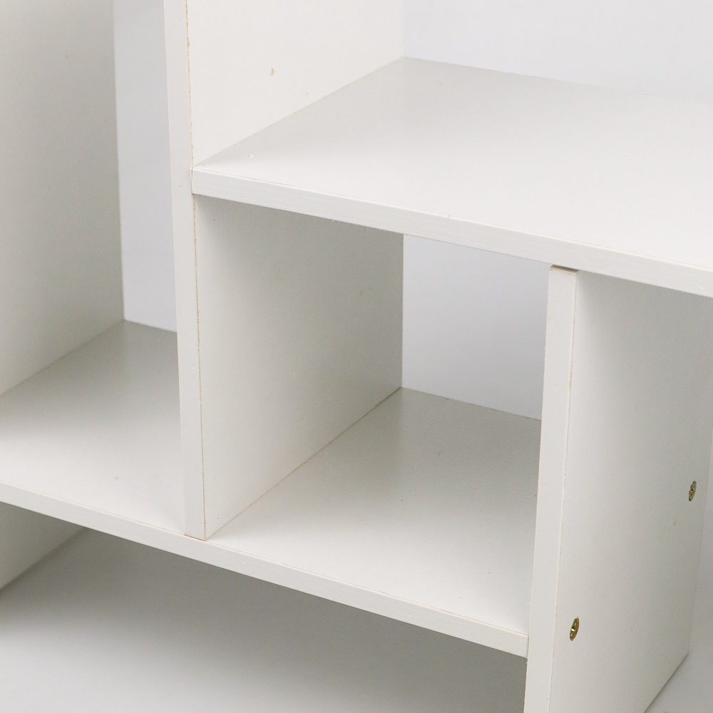 Rak Buku Minimalis Rakit DIY Table Bookshelf Minimalist Organizer - 2 Warna