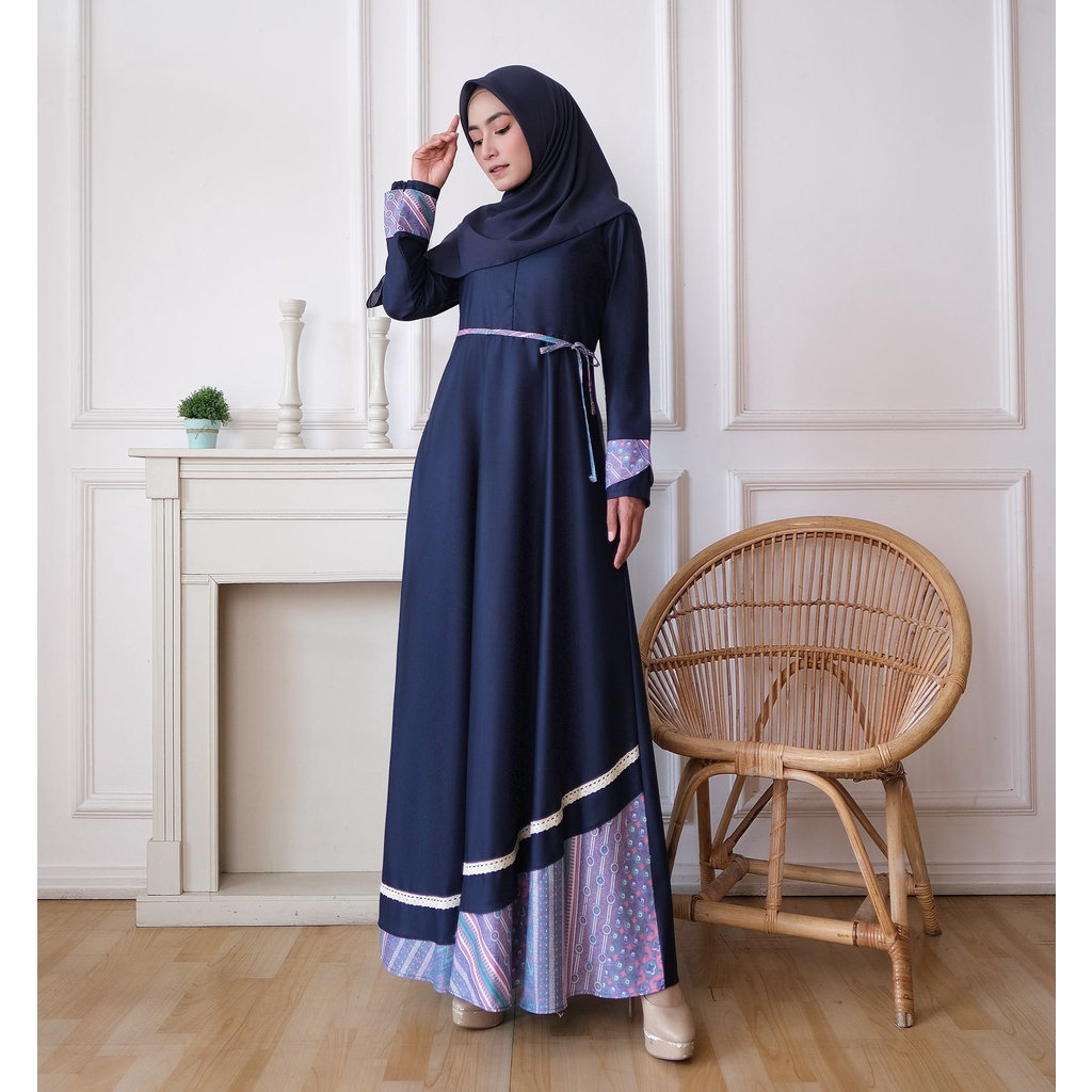 KUPNAD Gamis Premium bahan Katun Toyobo - Syakila Dress by KUPNAD super halus dan adem cocok untuk sehari-hari