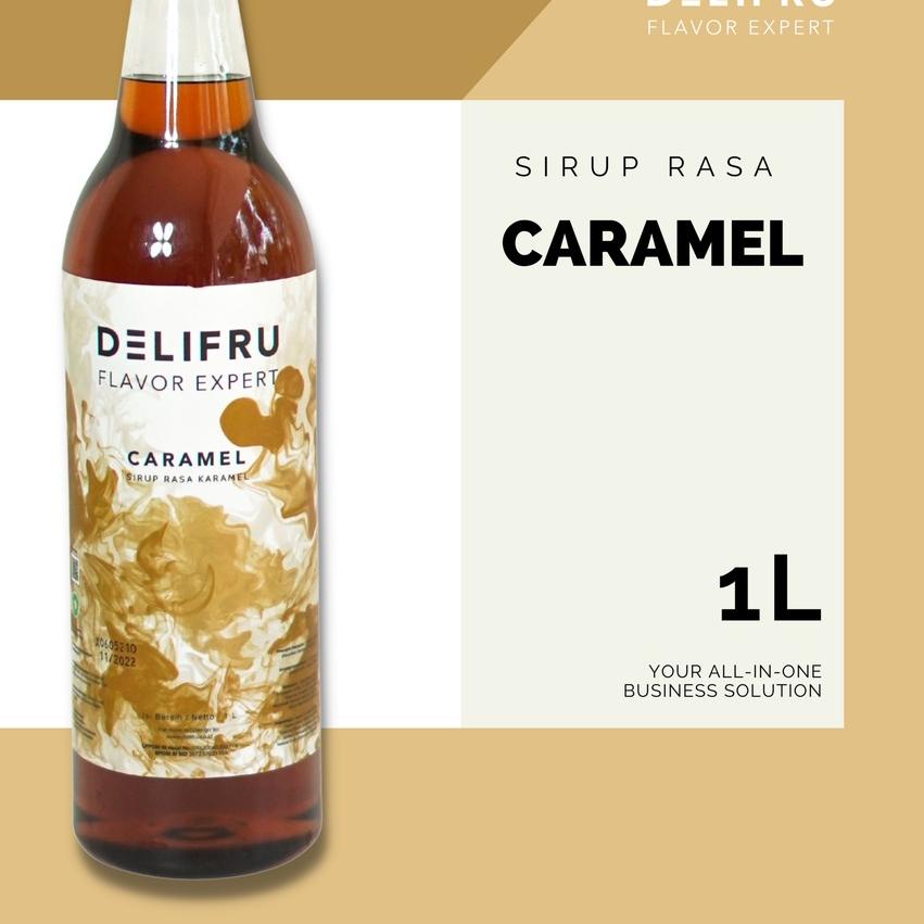 

♗ Syrup Caramel Delifru 1 Liter - Sirup Karamel Premium ☻