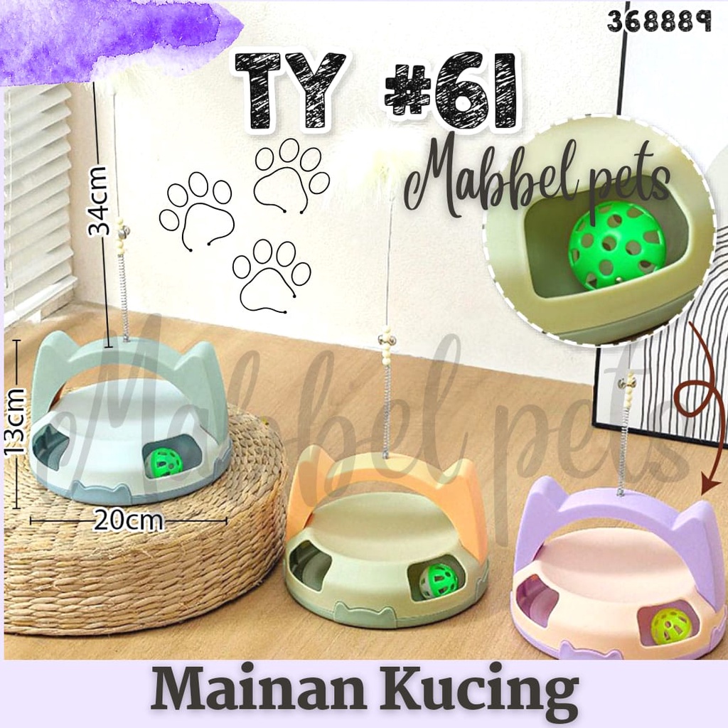 Mainan Putaran Bola Kucing - Circuit Ball Toy TY#61