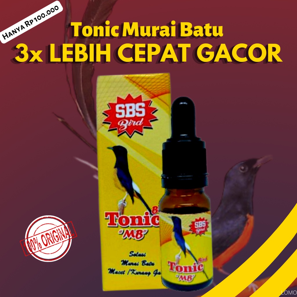 Vitamin Murai Batu - Tonic MB - Suplemen Serum Vitamin Burung Kicau - Pasti Gacor