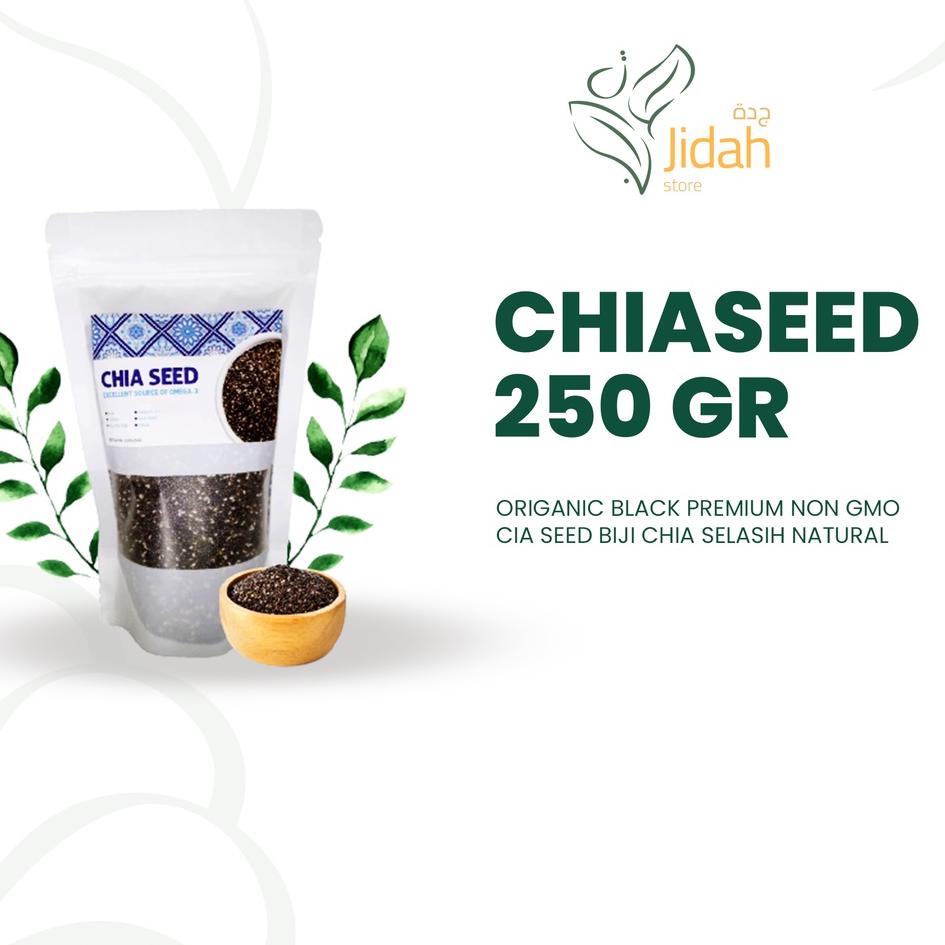 

✈ chia seed organic premium 250gr non GMO biji Chia selasih chia seed makanan diet cia sead orkanik ✾