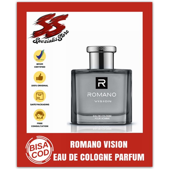 Romano Eau De Cologne Parfum Pria Vision 50ml - Parfum pria romano/farfum pria romano/parfum edp rom