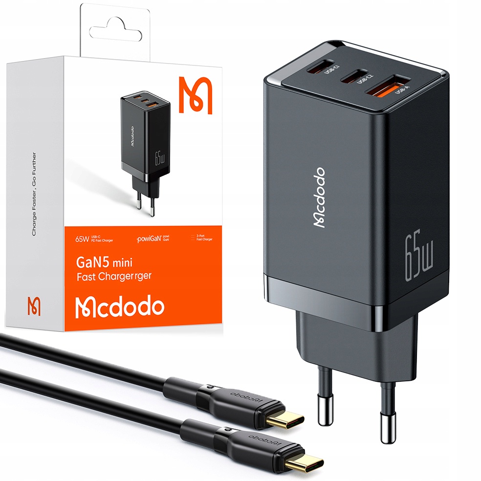 MCDODO CH-1542 mini charger Gan dual type c 65w