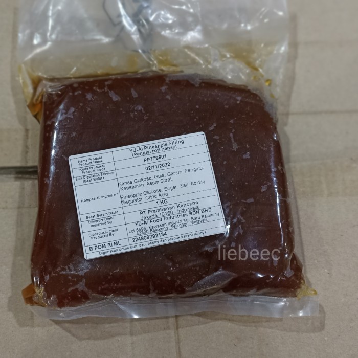 

YU-AI PINEAPPLE PASTE 1 KG / PASTA NANAS / YU AI FILLING SOFT 1KG