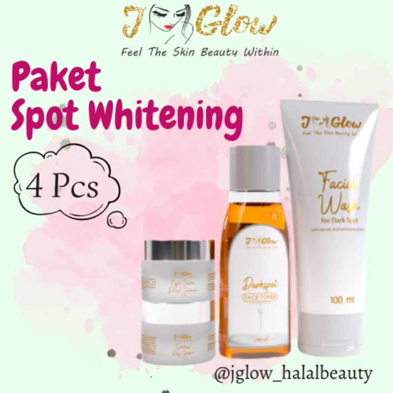 JGlow Paket Spot Whitening / Perawatan wajah / Cream Glowing / Perawatan kecantikan