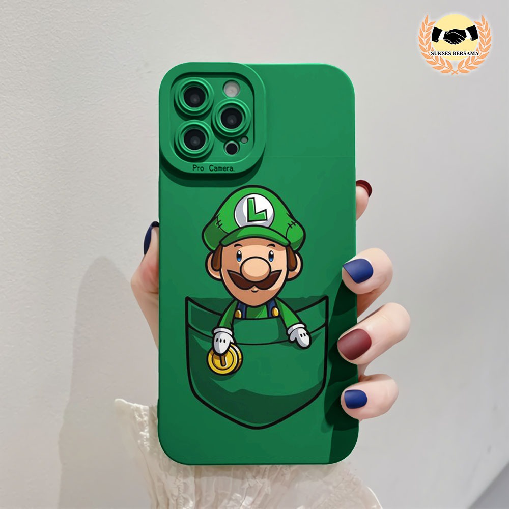 CUSTOM CASE SOFTCASE SILIKON PROCAMERA CUSTOM MARIO CUSTOM SAMSUNG J2 PRIME A04 A04S A23 A13 A20 A30 A03S A50 A50S A30S A03 BSB6991