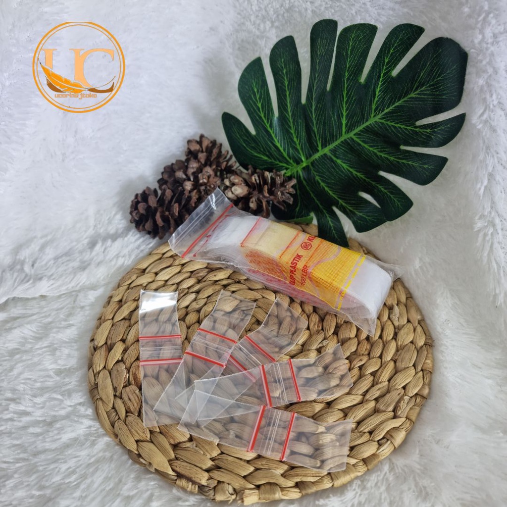 ⭐ucorinejtoko Plastik Klip / Klip Plastik Top Quality bening / Klip Kecil 2x3,5 isi 100 lembar / kli