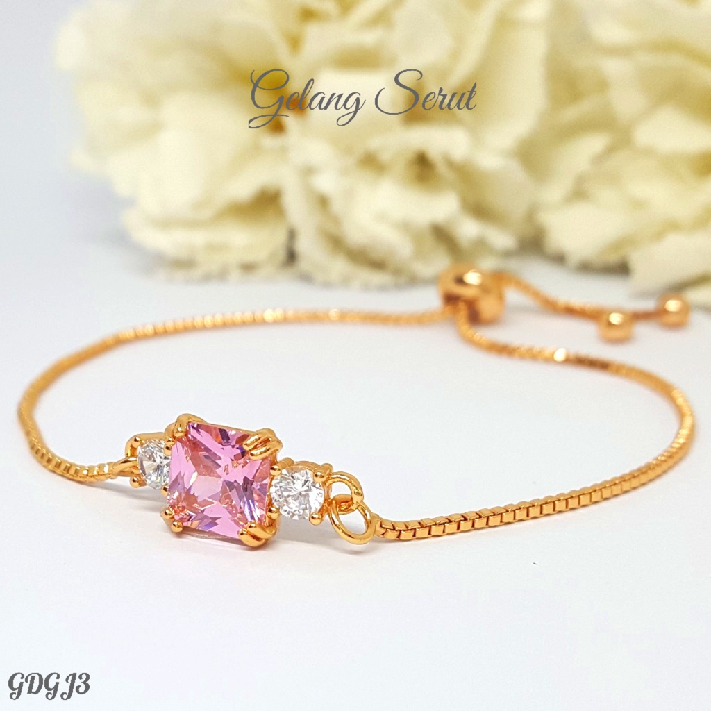 PGX Gelang Serut Xuping Aksesoris Wanita Fashion Korea Perhiasan Lapis Emas - R271