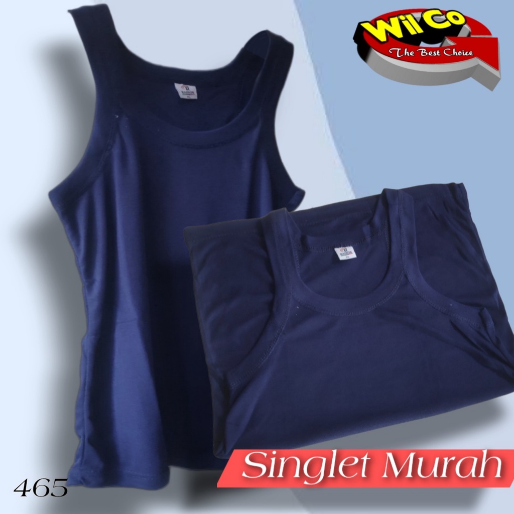 K465 - KAOS DALAM PRIA KAOS PRIA SINGLET PRIA WARNA POLOS PAKAIAN DALAM PRIA SIZE M - XL HARGA PER 1PCS