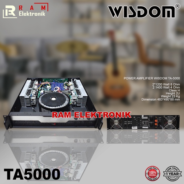 Power Amplifier WISDOM TA5000 / TA-5000 Class H 2 Channel Original