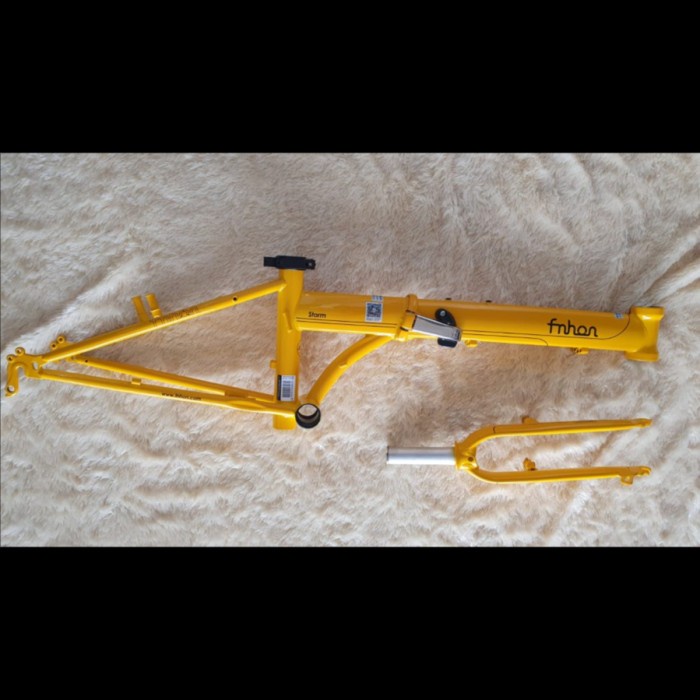 Frame Fork plus Handlepost Fnhon Storm V Brake 20 22 inch KUNING