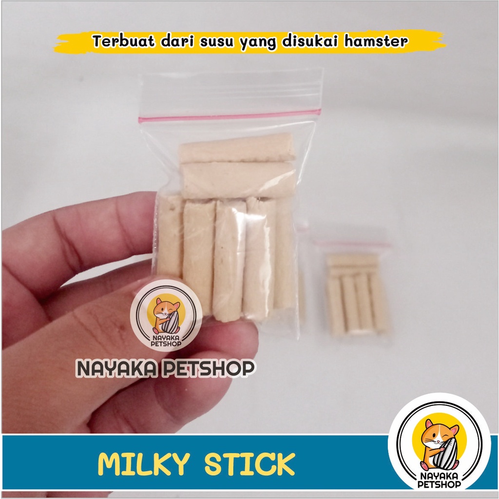 Snack Hamster Stik Susu Milky Stick Milk Cemilan Ekstra Food Camilan Hewan