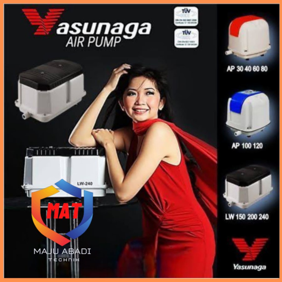 Yasunaga LW-240 Pompa Udara Blower Air Pump Aerator Blower Aquarium