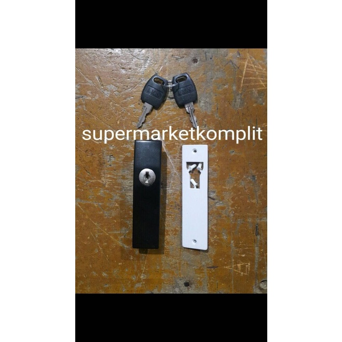 

Kunci Kotak Hitam Pintu Lemari Besi Arsip Geser / Sliding Merek Lion Star Seller