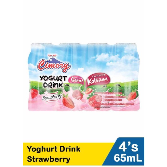 

Cimory Yoghurt Drink Strawberry 4X65mL